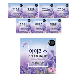 온더바디 플라워 휘핑 비누 아이리스, 90g, 8개