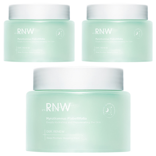 알엔더블유 모이스처 슬리핑 마스크 속건조 보습 수면 팩, 3개, 100ml