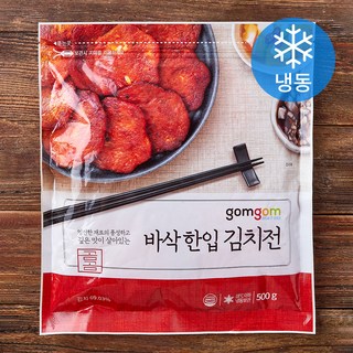 곰곰 바삭 한입 김치전 (냉동) 500g 1개 상품 이미지