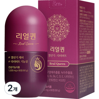 GRN 다이어트 리얼퀸, 60정 2개 세트 퀀 GRN 다이어트 리얼퀸, 60정 2개 세트 퀀