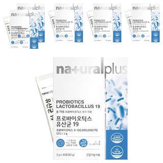 내츄럴플러스 프로바이오틱스 유산균 19, 60g, 6개