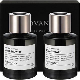 GIOVANNY 프리미엄 차량용 디퓨저 160ml 본품, 아쿠아샤워, 2개 GIOVANNY 프리미엄 차량용 디퓨저 160ml 본품, 아쿠아샤워, 2개