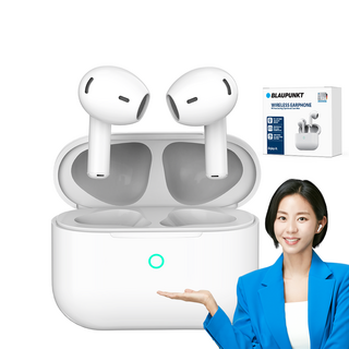 블라우풍트 ENC 노이즈 캔슬링 블루투스 이어폰 BLP-BE331W 화이트