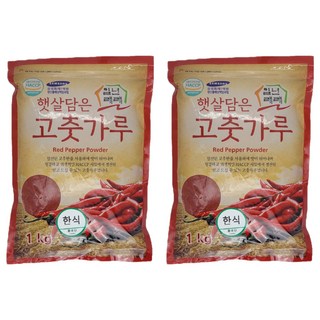 일년래래 햇살담은 중국산 한식용 고춧가루, 1kg, 2개