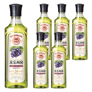 해표 포도씨유, 500ml, 6개