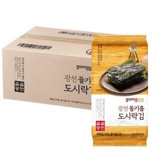 gomgom 廣川紫蘇籽油海苔, 32包, 4g