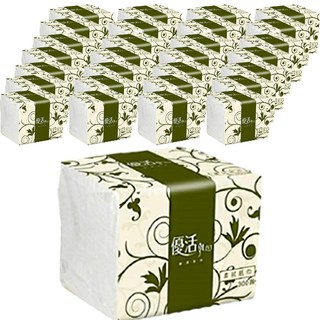 LIVI 優活 Essentials 柔拭紙巾, 雙層, 300抽, 30包