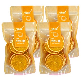 디톡톡 원형 실속형 건조 오렌지, 50g, 4개, 1개입