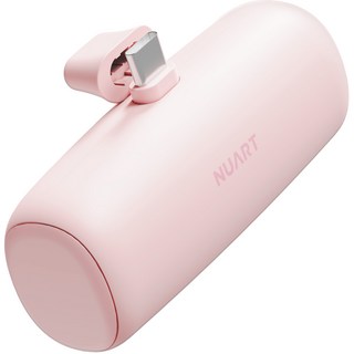 누아트 도킹형 미니 보조배터리 5000mAh, SPE-PA5GPQCP(C타입), 스카이 핑크