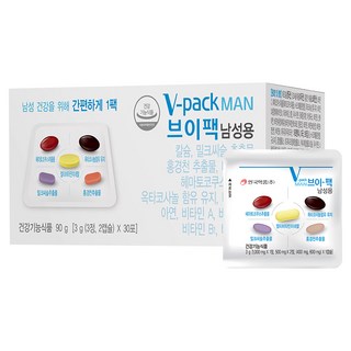 브이팩 남성용 멀티비타민, 90g, 1개