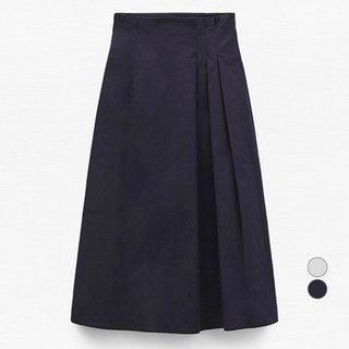 미쏘 여성용 핀턱 플레어 롱스커트 WHE571B RE