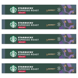 스타벅스 디카프 에스프레소 로스트 네스프레소 캡슐커피, 5.7g, 10개입, 5개