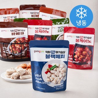 곰곰 직화 한입 닭가슴살 5종 세트 (냉동), 100g, 1개입, 10개