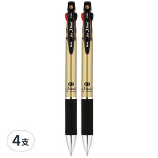 爪哇筆 Jet 3 Ball M 多色筆 0.7mm, 香檳金, 4支