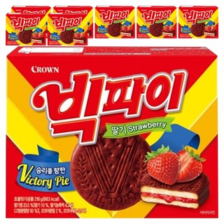 크라운 빅파이 딸기, 216g, 8개