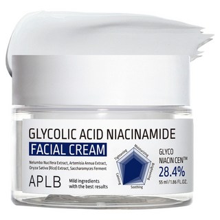 APLB 글리콜산 나이아신아마이드 페이셜 크림, 55ml, 1개