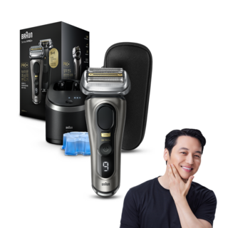 BRAUN 시리즈 9 PRO+ 전기 면도기 + 파워 케이스 세트, 9565cc, 그라파이트