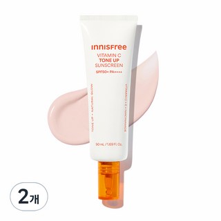 이니스프리 비타씨 잡티 톤업 선스크린 SPF50+ PA++++, 2개, 50ml
