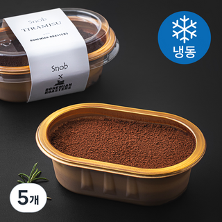 스노브 떠먹는 티라미수 소 (냉동), 100g, 5개