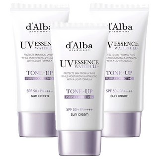 달바 워터풀 퍼플 톤업 선크림 SPF50+ PA++++, 50ml, 3개