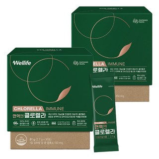 대상웰라이프 면역엔 클로렐라, 81g, 2개