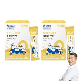 키즈텐 어린이 프리미엄 유산균 아연, 60g, 2개