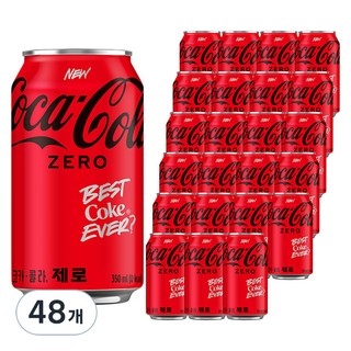 코카콜라 제로, 350ml, 48개