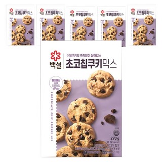 백설 초코칩 쿠키믹스, 290g, 6세트