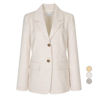 올리브데올리브 여성용 린넨 블렌드 테일러드 싱글 자켓