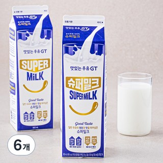 남양유업 맛있는우유GT 슈퍼밀크, 900ml, 6개