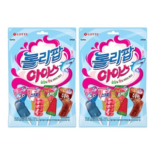 롯데웰푸드 롤리팝 아이스, 132g, 2개