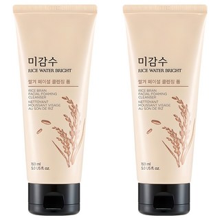 더페이스샵 미감수 브라이트 쌀겨 페이셜 클렌징 폼, 150ml, 2개