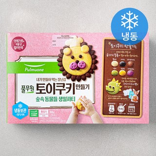 풀무원 토이쿠키 만들기 숲속 동물들 생일파티 (냉동), 6개입, 1세트