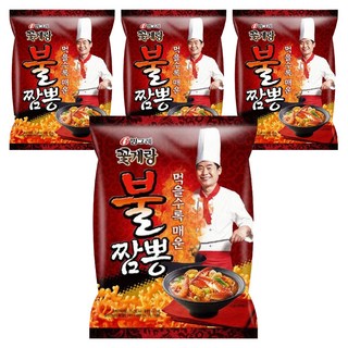 빙그레 꽃게랑 불짬뽕, 70g, 4개