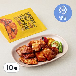 허닭 PICK 그릴드 직화 한입 닭가슴살 바베큐맛 (냉동), 100g, 1개입, 10개