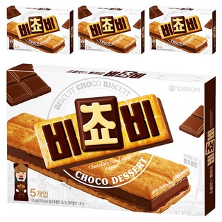 오리온 비쵸비 쵸코 디저트 5p, 125g, 4개