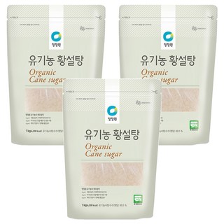 청정원 유기농 황설탕, 1kg, 3개