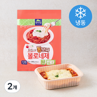면사랑 치즈가득 통모짜 볼로네제 (냉동), 365g, 2개