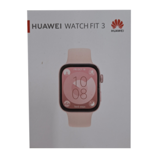 HUAWEI 華為 WATCH 手錶 FIT3, 1.82吋AMOLED顯示螢幕 心律血氧監測 藍牙通話 GPS, 1.82吋, 星雲粉, GPS + 藍牙