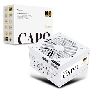 엔클롬 CAPO 1000W 80PLUS 골드 등급 풀 모듈러 파워서플라이 ATX3.1 화이트 파워1000w 엔클롬 CAPO 1000W 80PLUS 골드 등급 풀 모듈러 파워서플라이 ATX3.1 화이트 파워1000w