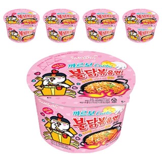 삼양 큰컵 까르보 불닭볶음면 105g, 5개