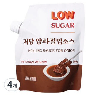 스마트키친 저당 양파절임소스, 4개, 300g