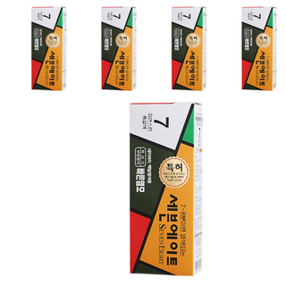 세븐에이트 새치 염색약, 7호 흑갈색, 5개