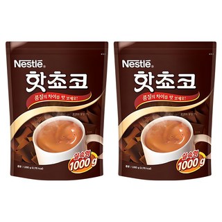 네슬레 핫쵸코 분말, 1kg, 2개