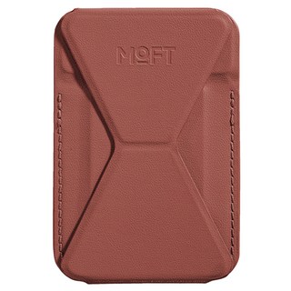 MOFT 磁吸式手機支架 MOVASTM (支援 MagSafe), 純素皮革, 卡片收納, 可可棕, 1個