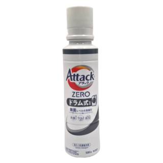 Attack 一匙靈 Zero 洗衣精 滾筒用，防止潮濕環境下產生異味，保持衣物乾爽, 580g, 1瓶