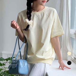 아피나르 라글란 맨투맨 반팔 스웻셔츠