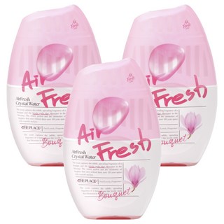 에어후레쉬 크리스탈워터 실내용 대용량 방향제 부케향, 3개, 400ml