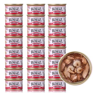 펫스토리 프리미엄 로얄 전연령 고양이캔 참치 + 새우 85g 24개 상품 이미지