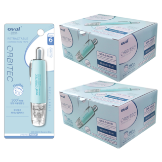 oval 歐文 修正帶 10入補充芯, 馬卡龍藍, 2個